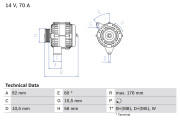 0 986 036 820 generátor BOSCH