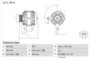 0 986 038 370 generátor BOSCH