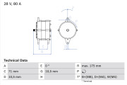 0 986 039 340 generátor BOSCH