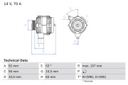 0 986 039 760 generátor BOSCH