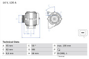 0 986 041 740 generátor BOSCH