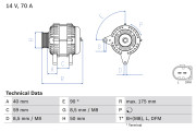 0 986 041 910 generátor BOSCH