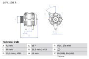 0 986 041 930 generátor BOSCH