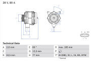 0 986 042 360 generátor BOSCH