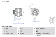 0 986 042 660 generátor BOSCH