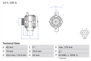 0 986 042 790 generátor BOSCH