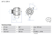 0 986 042 820 generátor BOSCH