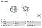 0 986 044 330 generátor BOSCH