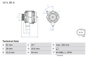 0 986 044 490 generátor BOSCH