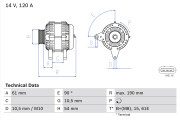 0 986 044 841 generátor BOSCH