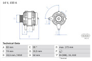 0 986 045 031 generátor BOSCH