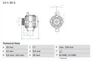 0 986 045 181 generátor BOSCH