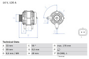 0 986 045 241 generátor BOSCH