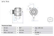 0 986 045 261 generátor BOSCH