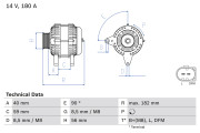 0 986 045 340 generátor BOSCH