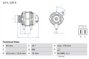 0 986 045 611 generátor BOSCH