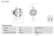 0 986 045 701 generátor BOSCH