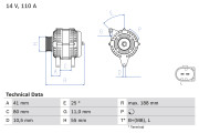 0 986 046 060 generátor BOSCH