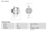 0 986 046 150 generátor BOSCH