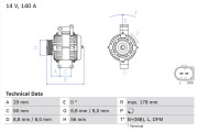 0 986 046 180 generátor BOSCH