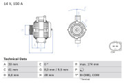 0 986 047 240 generátor BOSCH