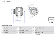 0 986 047 380 generátor BOSCH