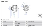 0 986 047 480 generátor BOSCH