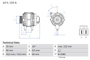 0 986 048 301 generátor BOSCH