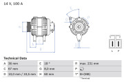 0 986 048 320 generátor BOSCH