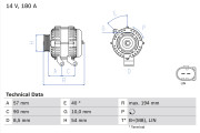 0 986 048 400 generátor BOSCH