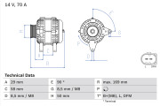 0 986 048 891 generátor BOSCH