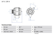 0 986 049 061 generátor BOSCH