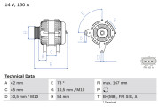 0 986 049 071 generátor BOSCH