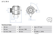 0 986 049 101 generátor BOSCH