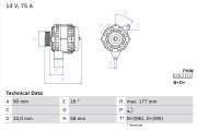 0 986 049 111 generátor BOSCH