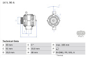 0 986 049 141 generátor BOSCH