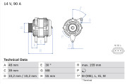 0 986 049 211 generátor BOSCH