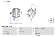 0 986 049 950 generátor BOSCH