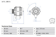 0 986 080 090 generátor BOSCH