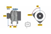 0 986 080 110 generátor BOSCH