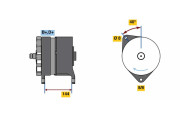 0 986 080 200 generátor BOSCH