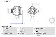 0 986 080 270 generátor BOSCH