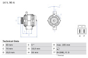 0 986 080 320 generátor BOSCH