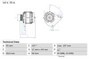 0 986 080 490 generátor BOSCH