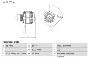 0 986 080 560 generátor BOSCH