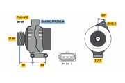 0 986 080 700 generátor BOSCH