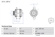 0 986 081 820 generátor BOSCH