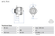 0 986 081 950 generátor BOSCH