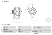 0 986 082 430 generátor BOSCH