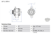 0 986 082 590 generátor BOSCH